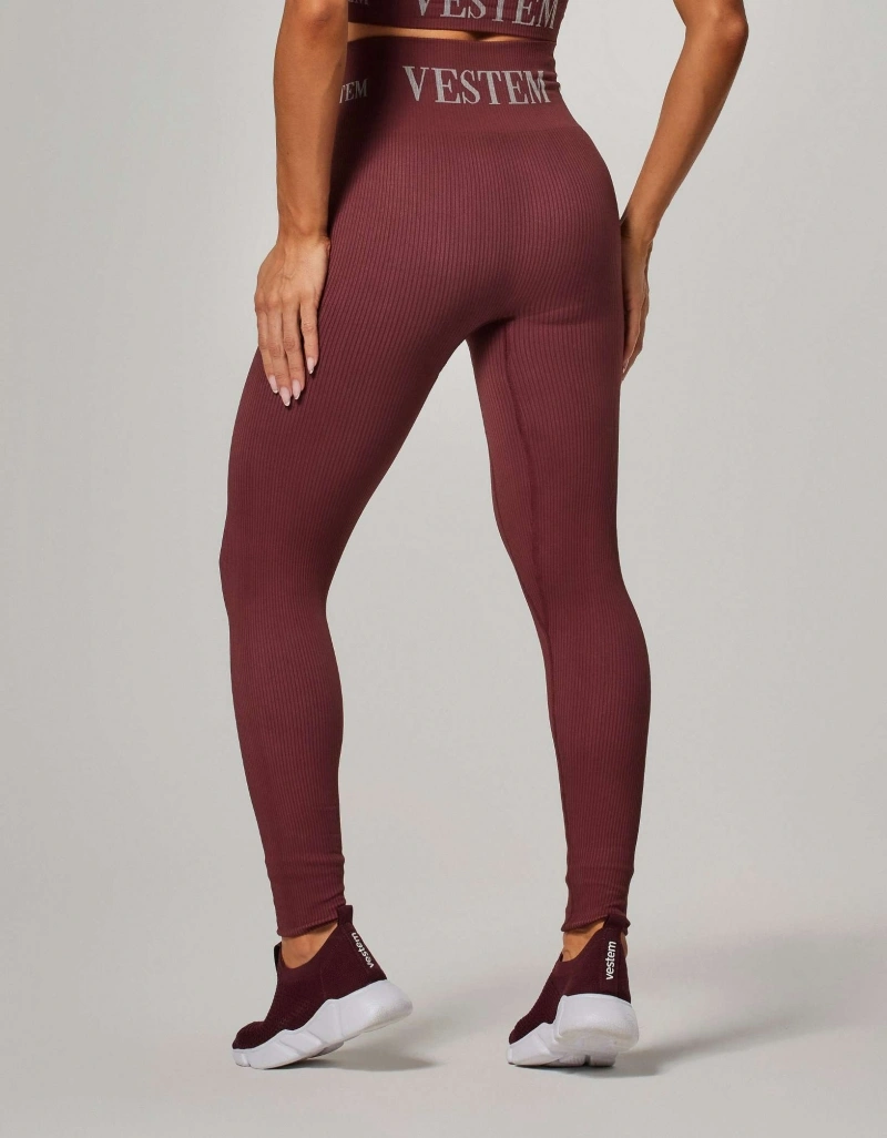 Vestem - Elis Seamless Leggings, Barolo Red - FS1357.ESS.C0663