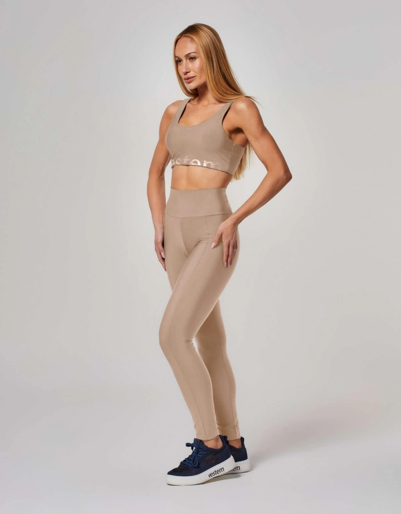 Vestem - Legging com Bolso e Silk Calm Bege Amêndoa - FS1559.ESS.C0707