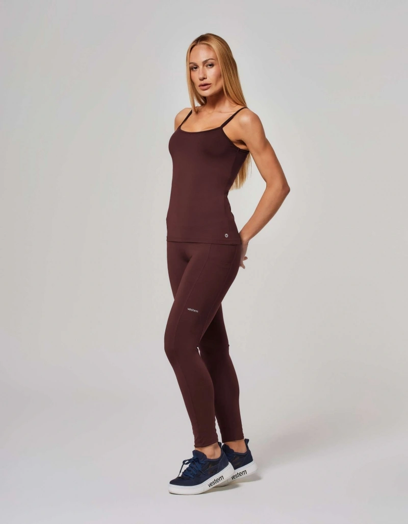 Vestem - Legging Bom Bolsos Dream Marrom Couro - FS1606.ESS.C0711