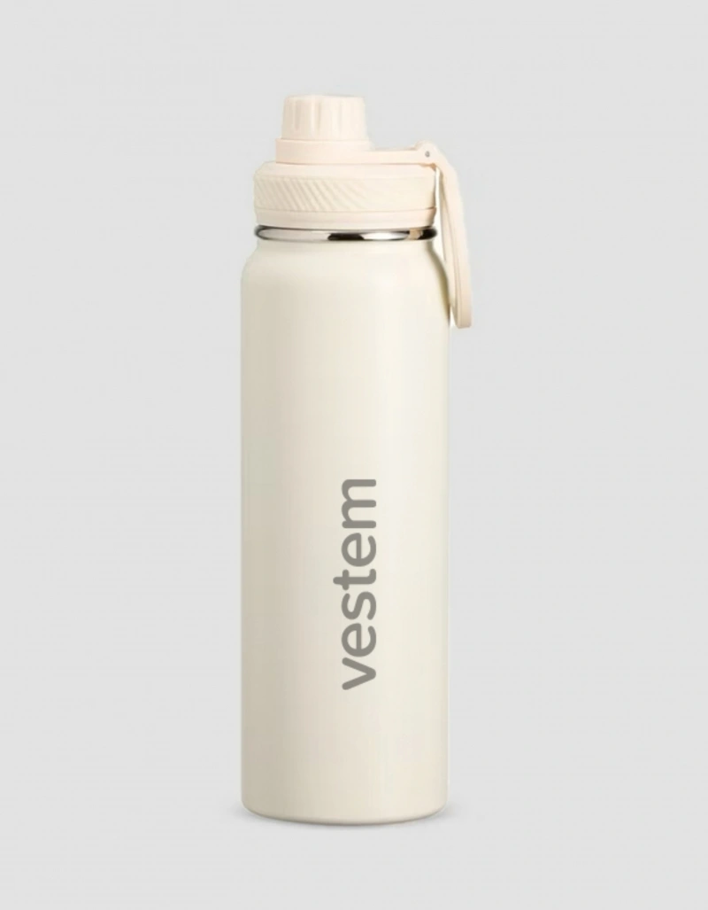 Vestem - Garrafa Térmica Vestem Magnética 750ml Tripé Para Smartphone Branco - GAR04.C0001