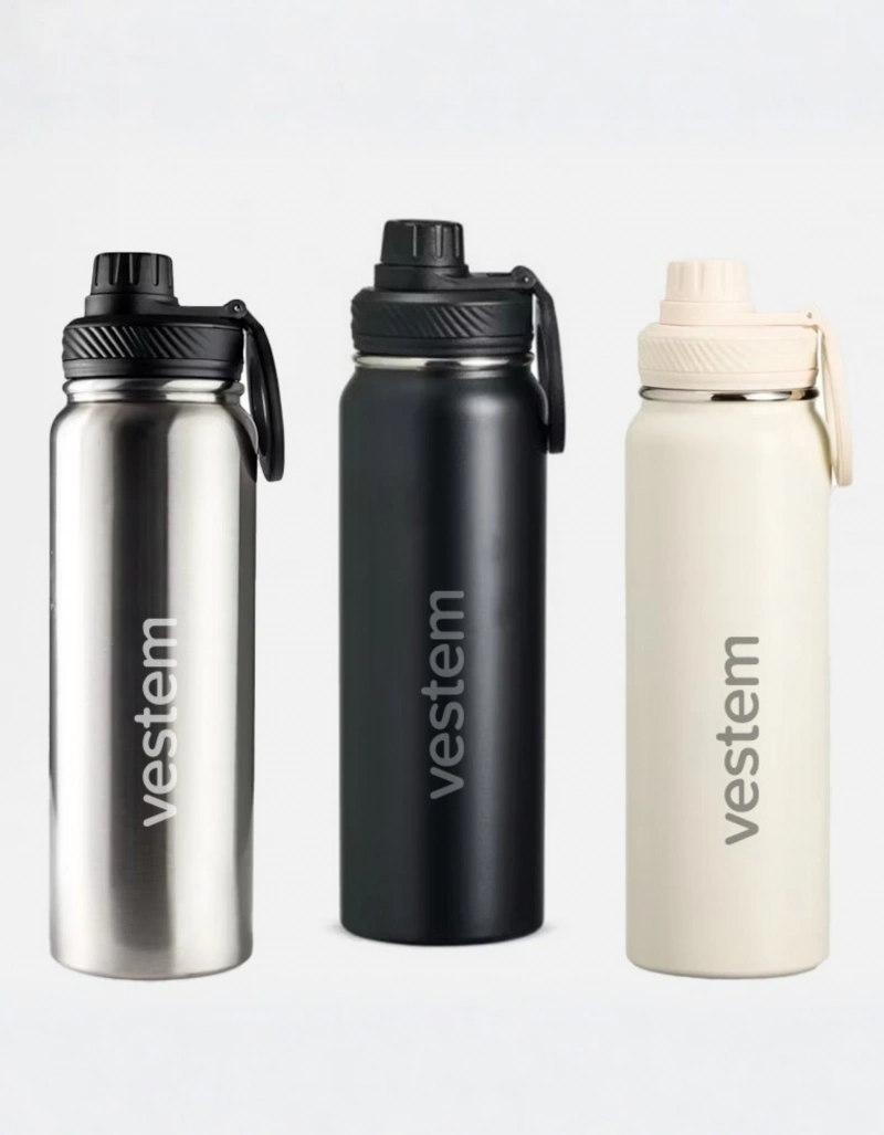 Vestem - Garrafa Térmica Vestem Magnética 750ml Tripé Para Smartphone Branco - GAR04.C0001