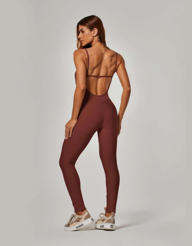 Vestem - Macacão com Bolsos Sense Marrom Espresso - MAC300.ESS.C0685