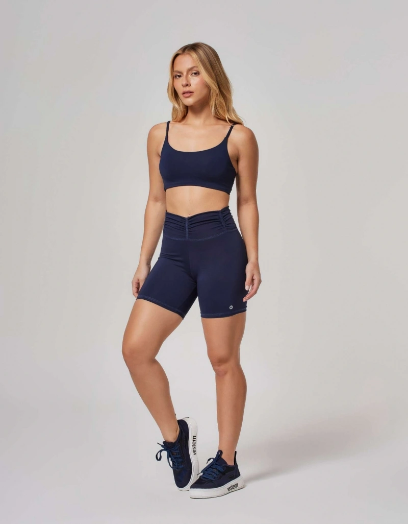 Vestem - Shorts Cós Frufru Marinho Escuridão - SH18.ESS.C0173