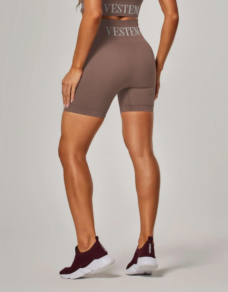 Vestem - Elis Seamless Brown Shorts - SH577.ESS.C0432