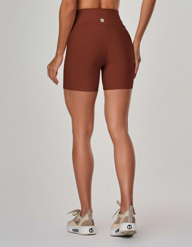 Vestem - Shorts com Bolso e Silk Calm Marrom Espresso - SH740.ESS.C0685
