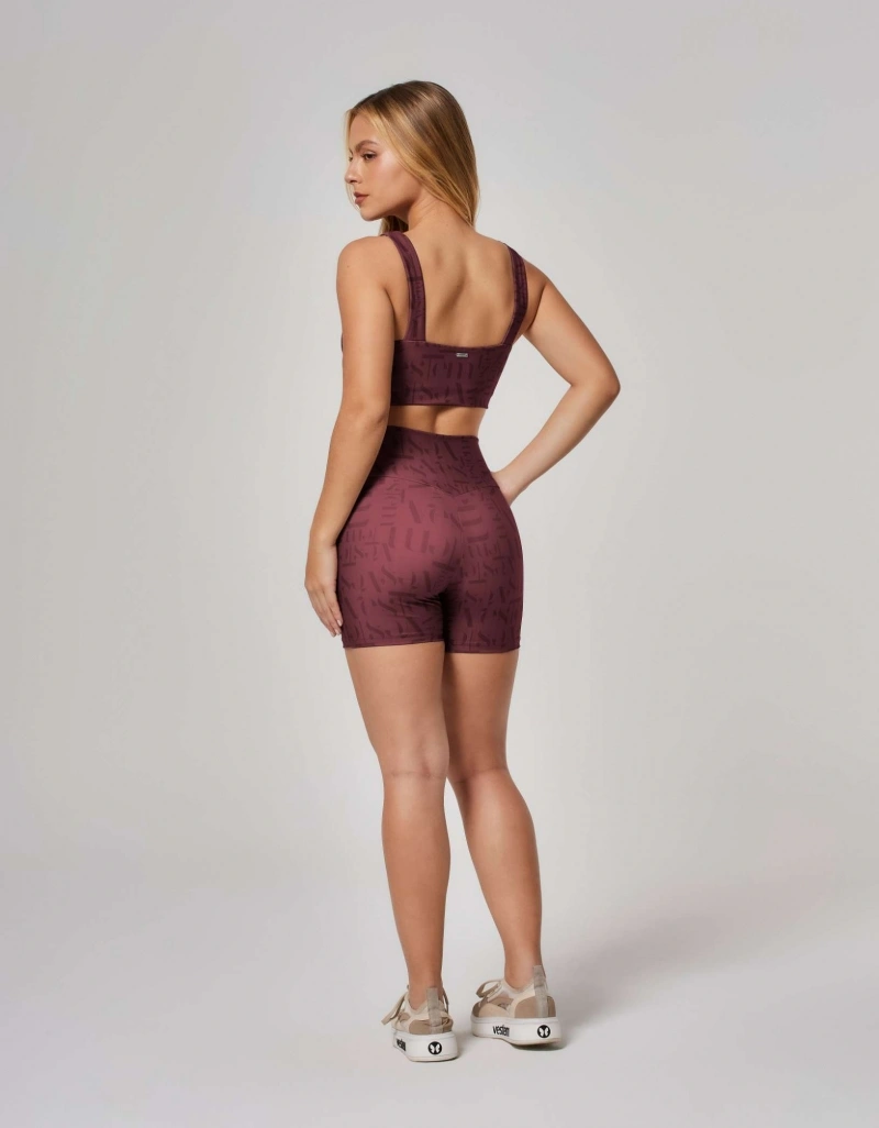 Vestem - Top Media Sustentacao Logomania Myst Vestem Vermelho Barolo - TOP1007.ESS.E1381.O26