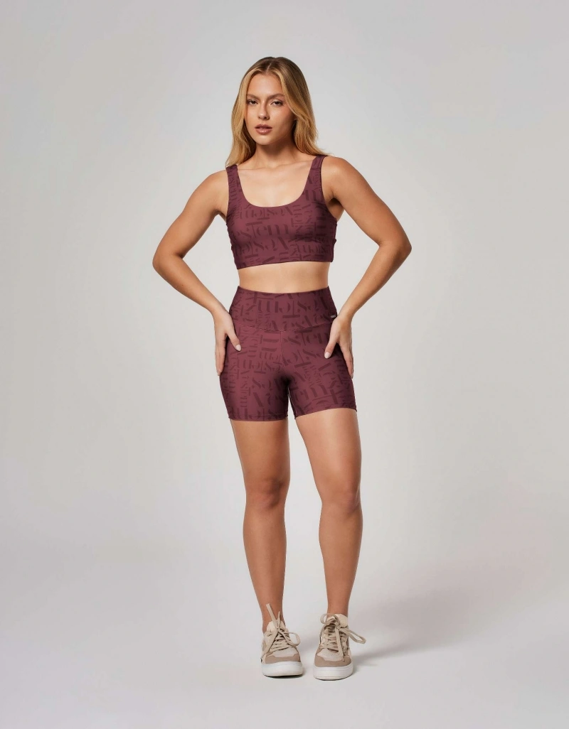 Vestem - Top Media Sustentacao Logomania Myst Vestem Vermelho Barolo - TOP1007.ESS.E1381.O26