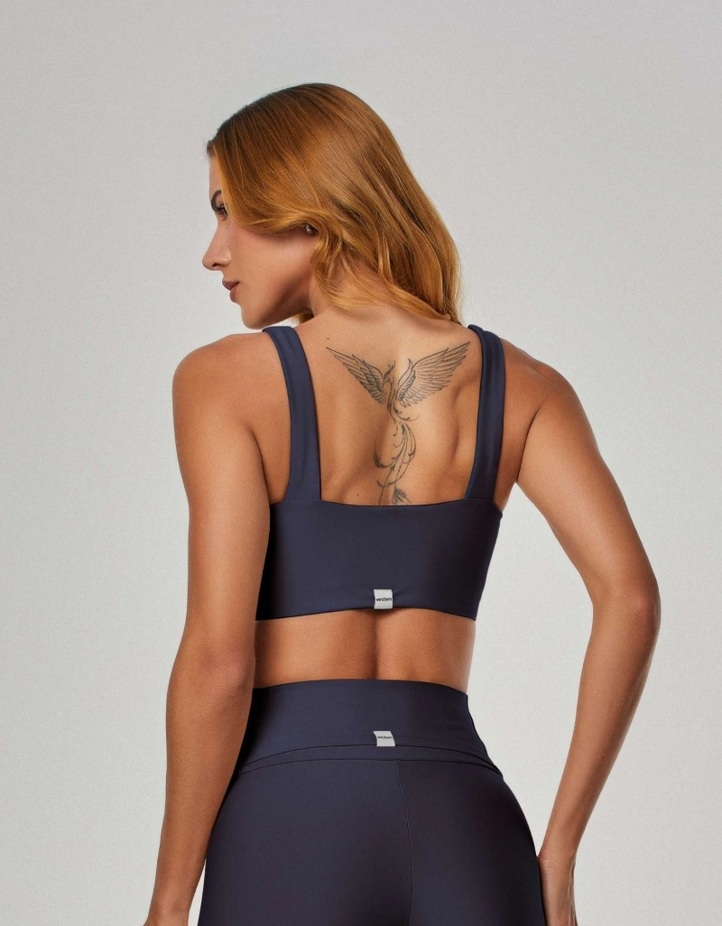 Vestem - Top Média Sustentação com Silk Calm Marinho Escuridão - TOP1185.ESS.C0173