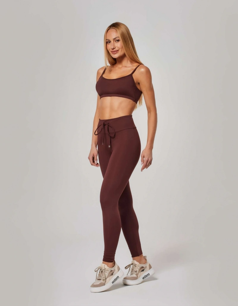 Vestem - Top Leve Sustentação Jenny Marrom Couro - TOP1240.ESS.C0711