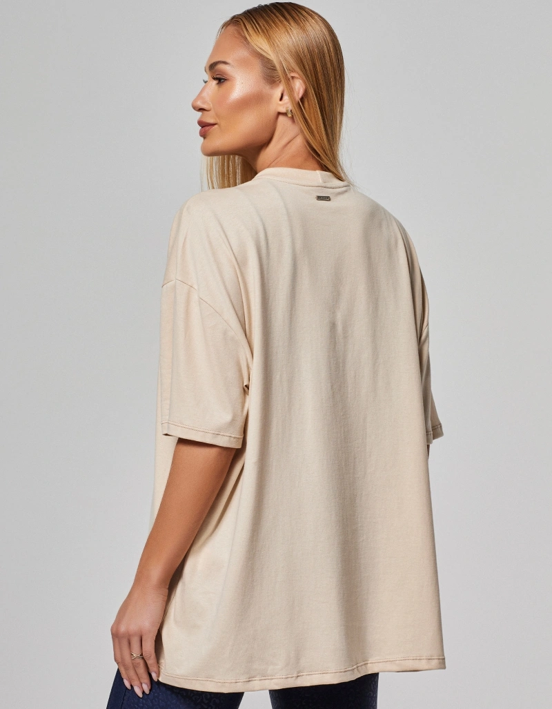 Vestem - Camiseta Oversized Vestem Embossing Bege Marfim - BMC853.O26.C0696