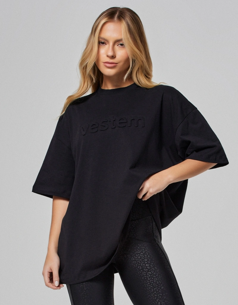 Vestem - Camiseta Oversized Vestem Embossing Preto - BMC853.O26.C0002