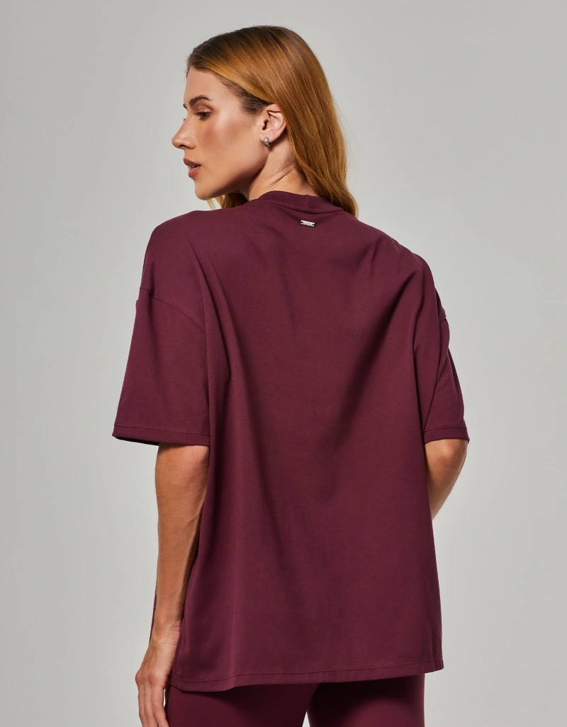 Vestem - Camiseta Oversized Vestem Embossing Vermelho Wine - BMC853.O26.C0667