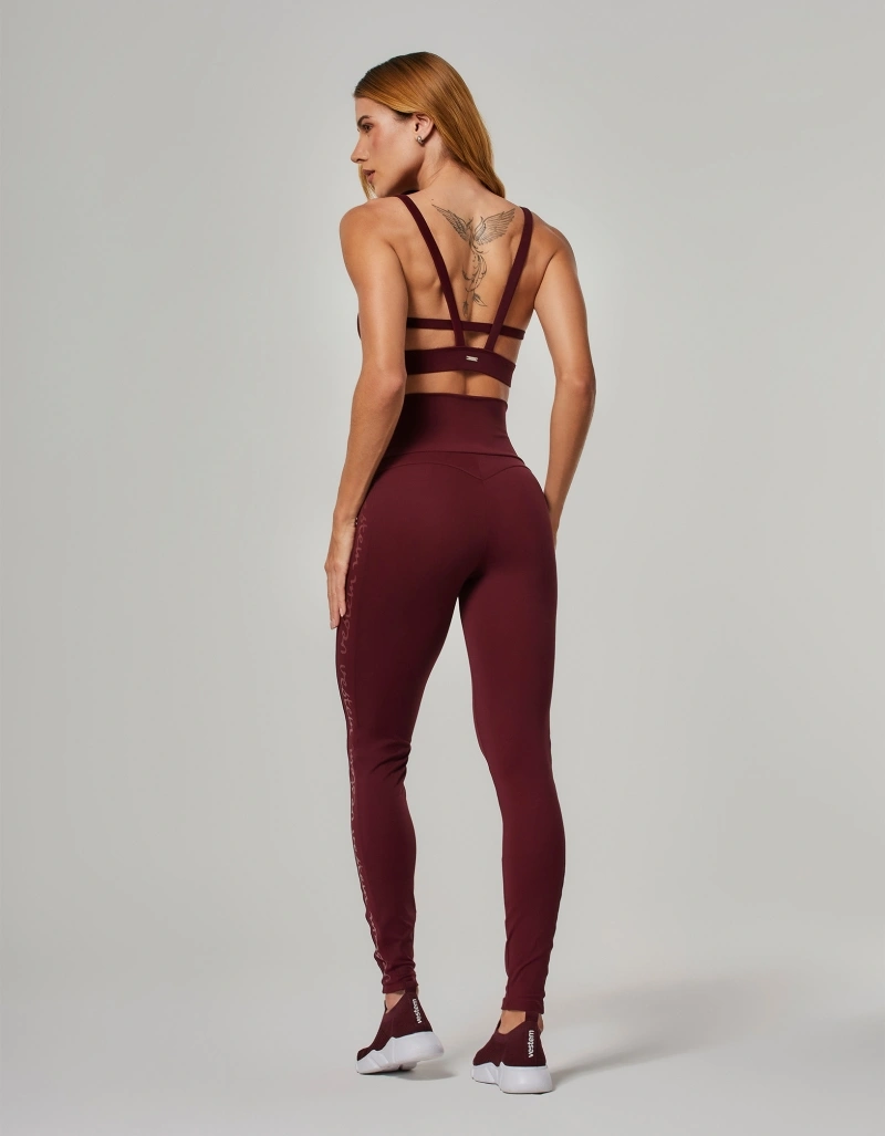 Vestem - Legging Shape Up com Silk Nix Vermelho Barolo - FS1590.O26.C0663