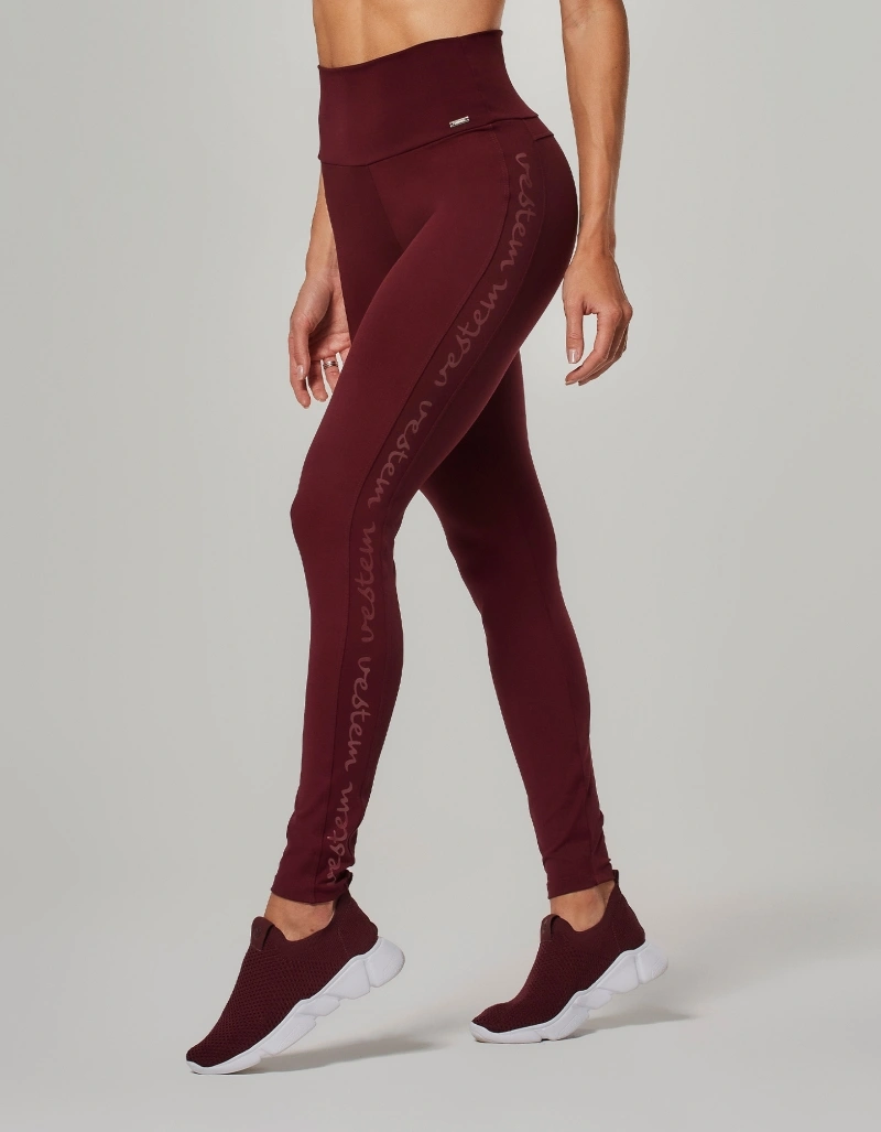 Vestem - Legging Shape Up com Silk Nix Vermelho Barolo - FS1590.O26.C0663