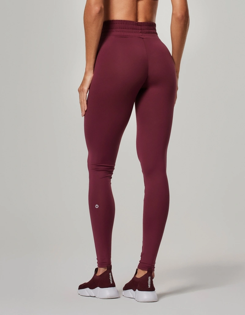 Vestem - Zara Wine Red Invisible Push-Up Leggings - FS1613.O26.C0667