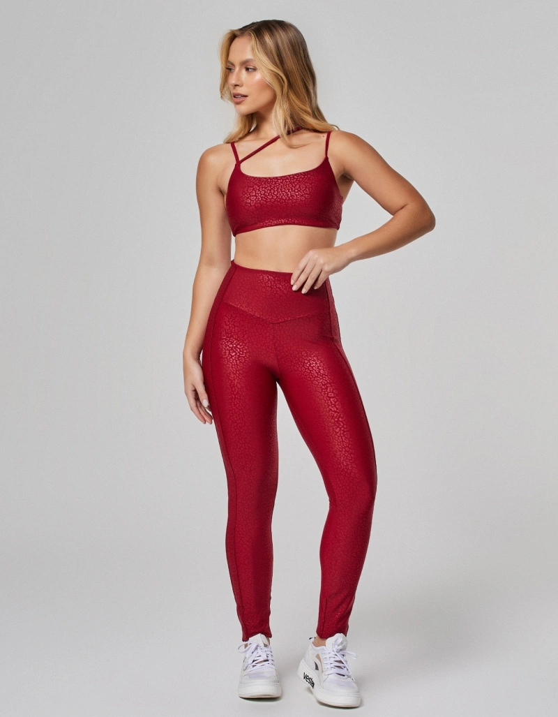 Vestem - Blood Red Heather Super Sculpt Legging - FS1614.O26.C0694