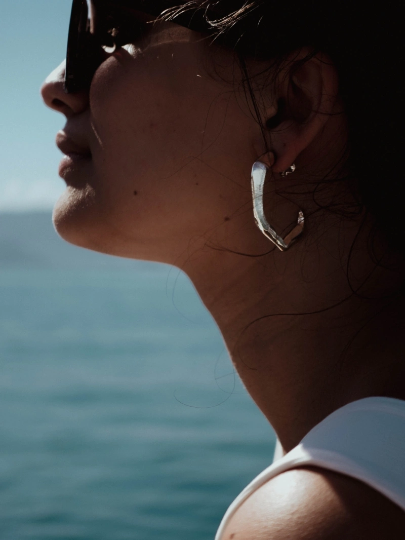 Salma - Brincos Onda - SALBRIONDPRA