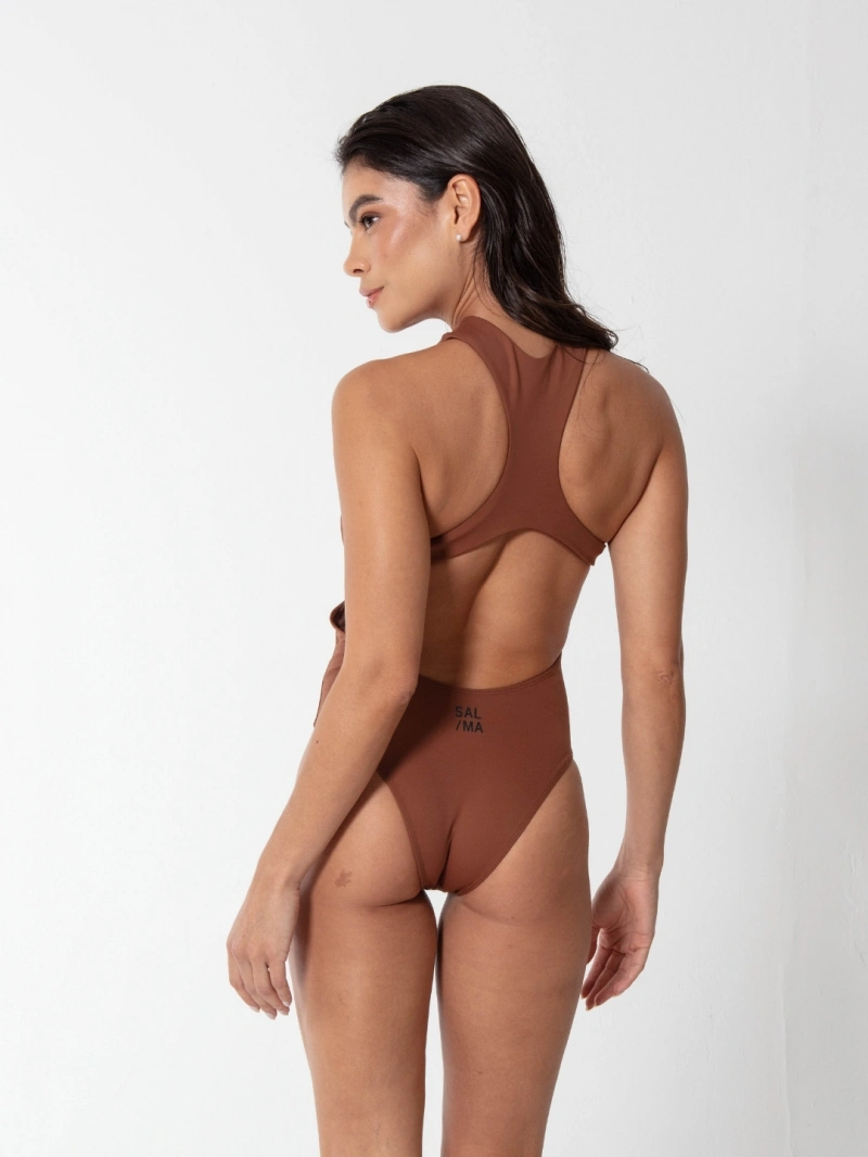 Salma - Bellucci Surf Bodysuit Brown - SALSURF1MAR