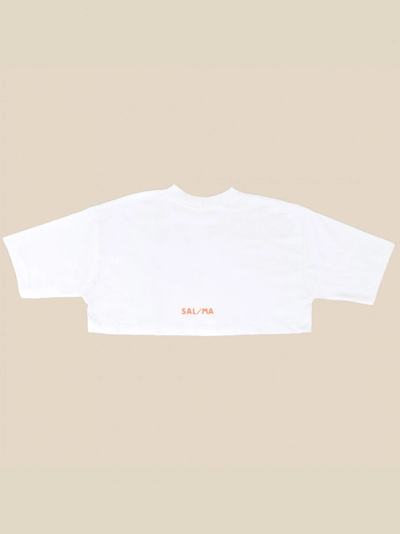 Salma - White Cropped Surf Club Top - SALCROP1BRA