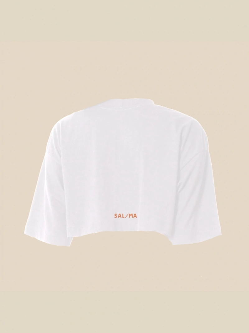 Salma - White Cropped Surf Club Top - SALCROP1BRA
