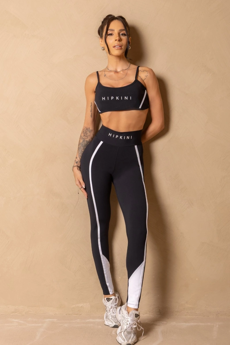 Hipkini - Black Fitness In Motion Legging with Silk - 33331667