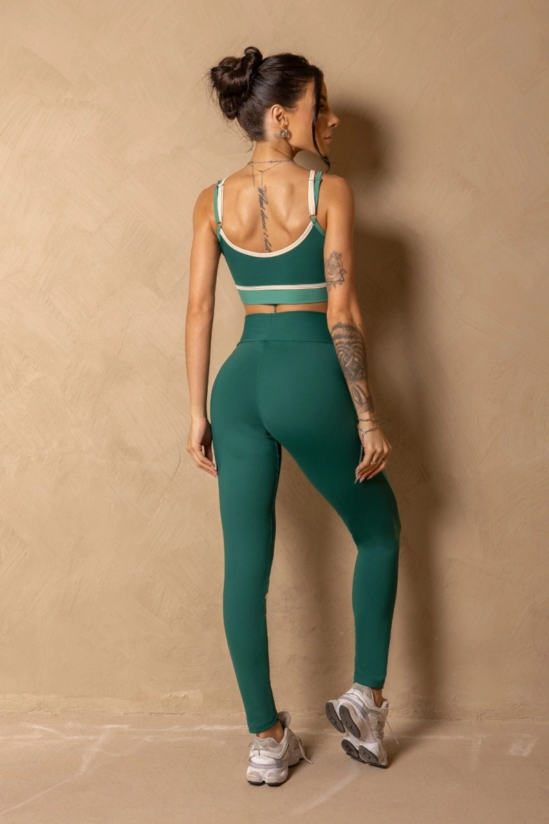 Hipkini - Fitness In Motion Green Legging with Silk - 33331695