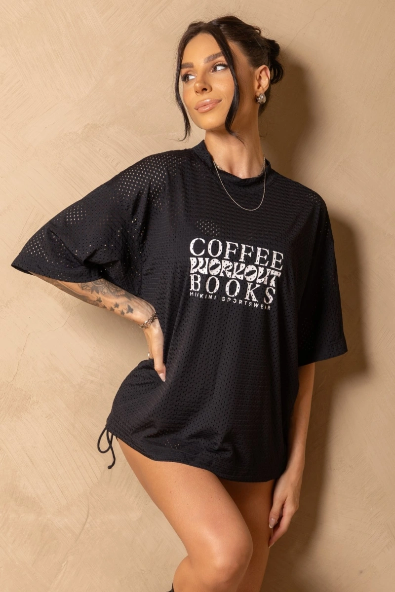 Hipkini - Camisetão Fitness In Motion Preta com silk - 33331670