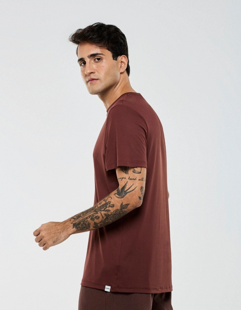 VELOCITY - Camiseta Essentials Velocity Marrom Couro - CMCT49.SP.C0711