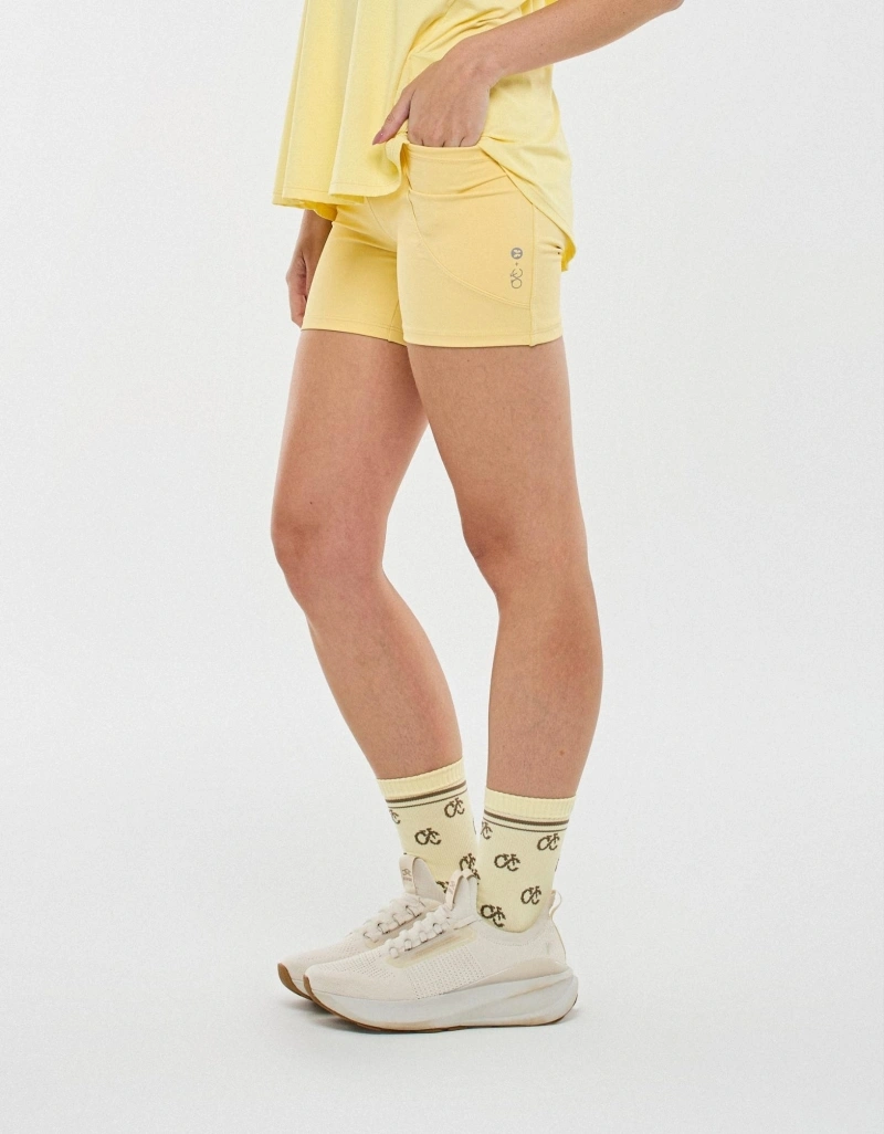 VELOCITY - Shorts Biker Essentials Velocity Amarelo Flan - SH831.SP.C0783