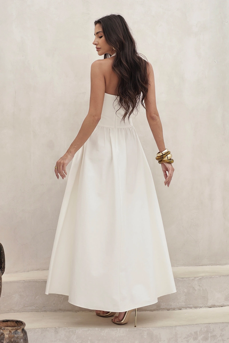 Dot Clothing - Vestido Dot Clothing Longuete Anne Frente Única Off White - 2970OFF