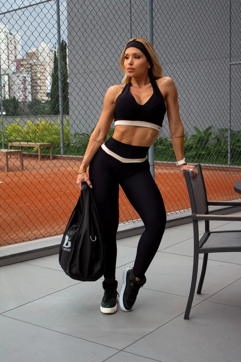 ZNG - LEGGING V SHAPE  BLACK - CIG879