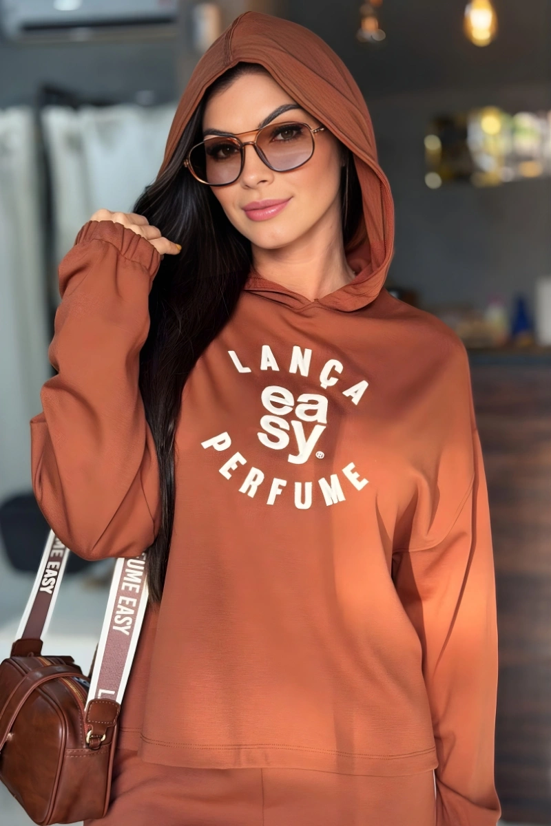 LANÇA PERFUME - Moletom Capuz Com Manga Longa Lança Perfume - 0822