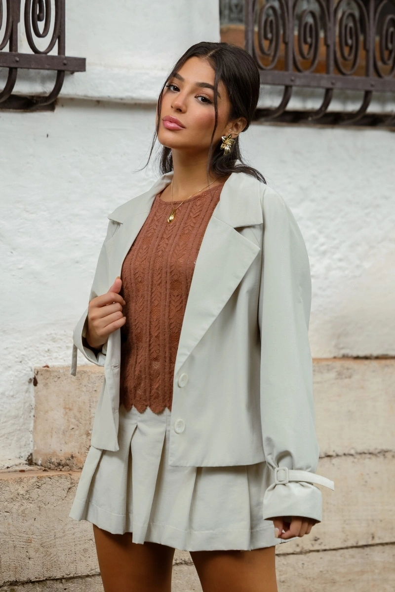 N-BLOOM - Casaco Cravina - B108