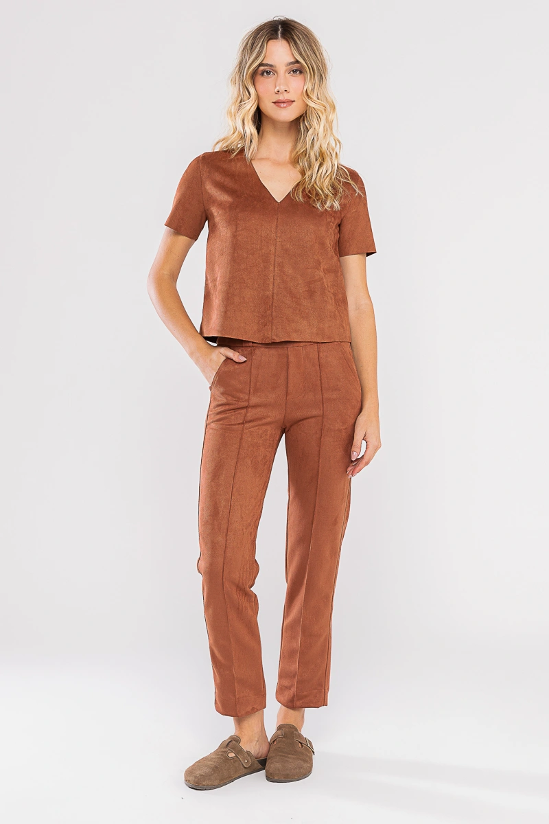 Hidrogênio - CALÇA BAILARINA AGATHA MARROM - 20736031