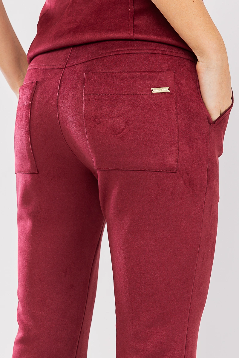 Hidrogênio - AGATHA BURGUNDY BALLERINA PANTS - 20736097