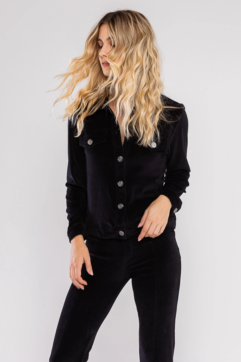 Hidrogênio - JAQUETA COM BOLSOS E BOTÕES PRETO - 19446001