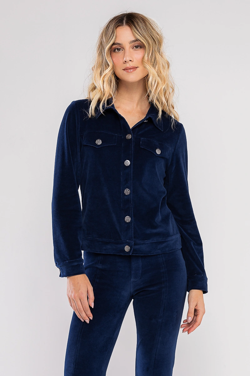 Hidrogênio - JAQUETA COM BOLSOS E BOTÕES MARINHO - 19446004