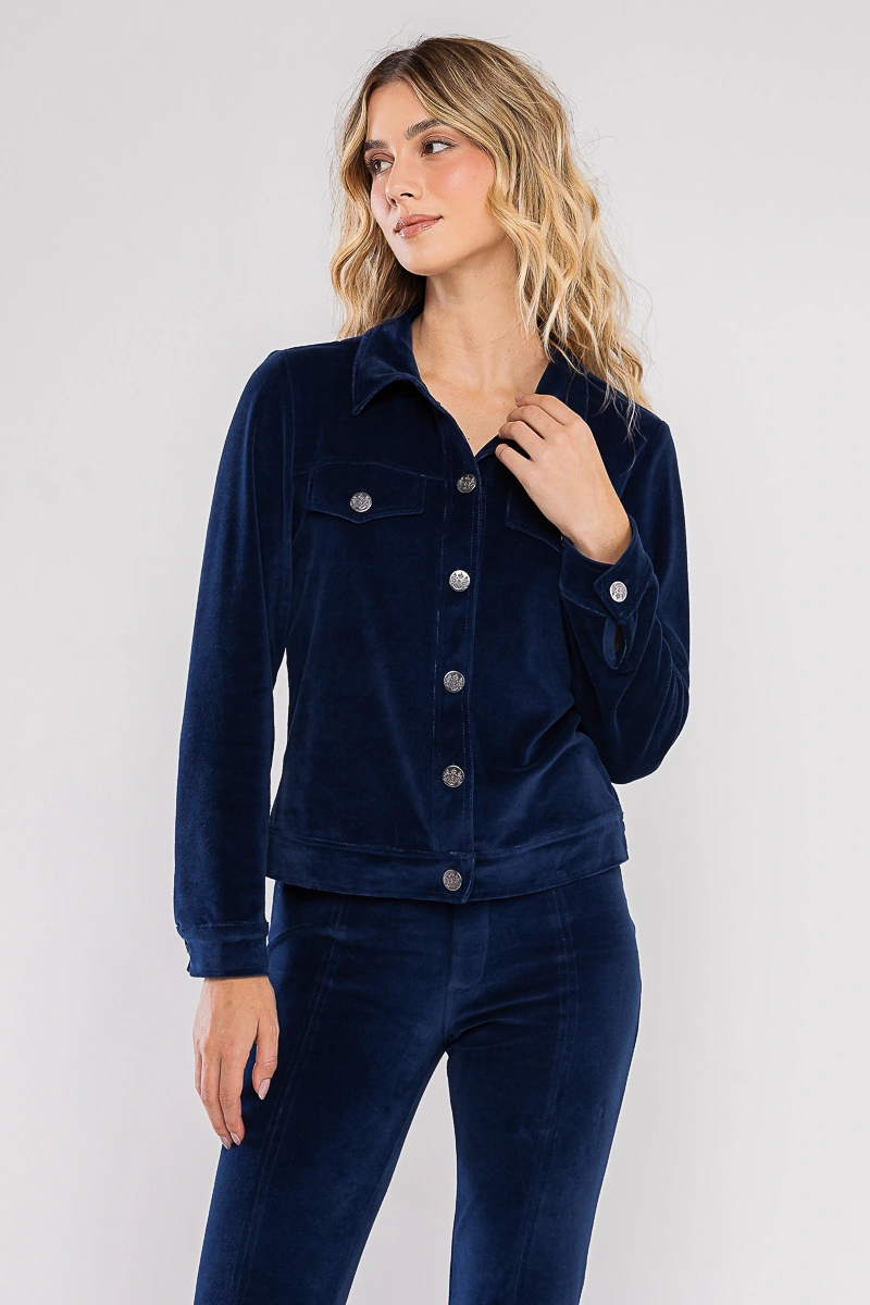 Hidrogênio - JAQUETA COM BOLSOS E BOTÕES MARINHO - 19446004