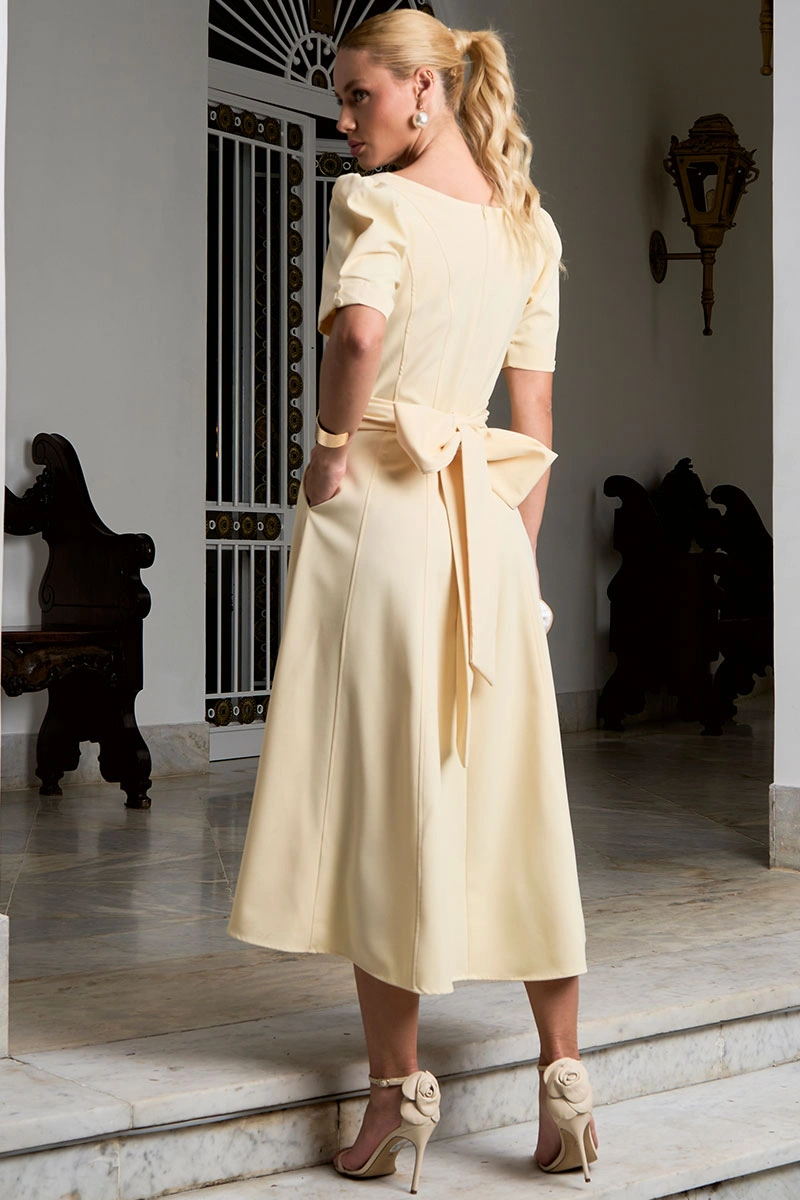 Miss Misses - Vestido Florinda Amarelo - 54772003