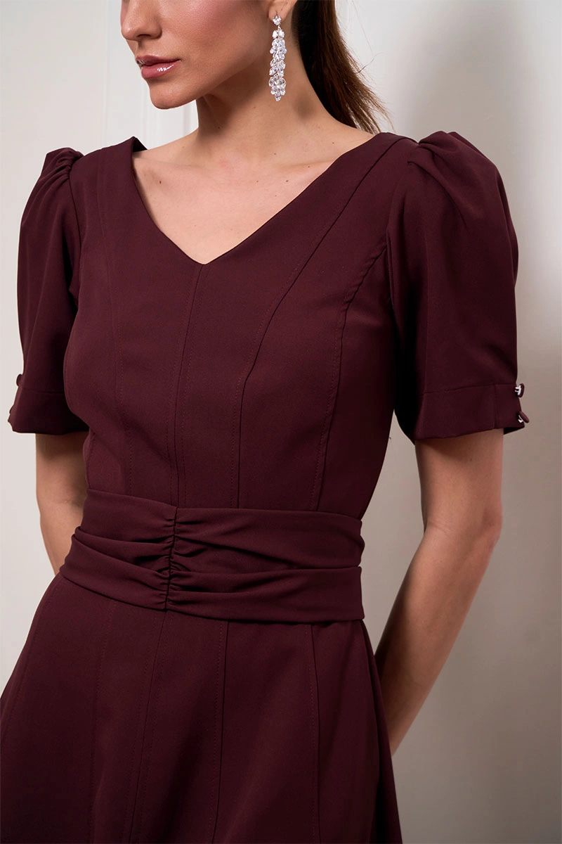 Miss Misses - Vestido Florinda Vinho - 54772006