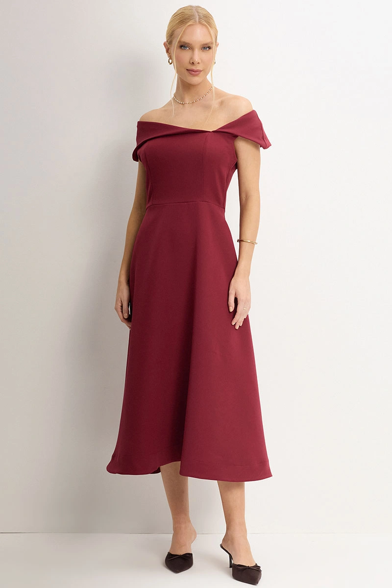 Miss Misses - Vestido Antonia Vinho - 54748006