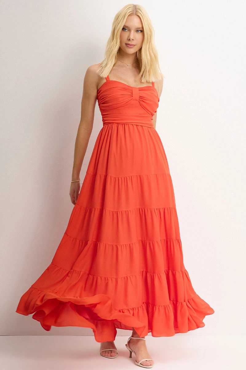 Miss Misses - Vestido Maisa II Laranja - 54733216