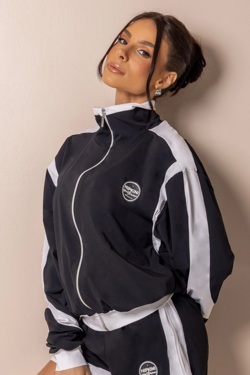 Hipkini - Jaqueta Posh Preta com ziper - 33331727