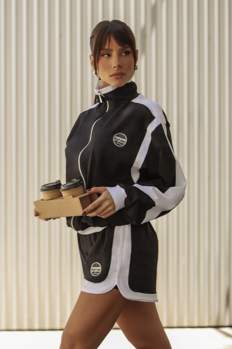 Hipkini - Shorts Duplo Fitness Runner Posh Preto - 33331728