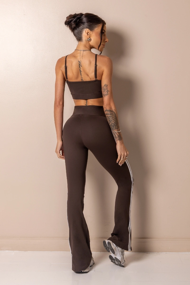 Hipkini - Top Fitness Posh Coffee com Alças finas - 33331739