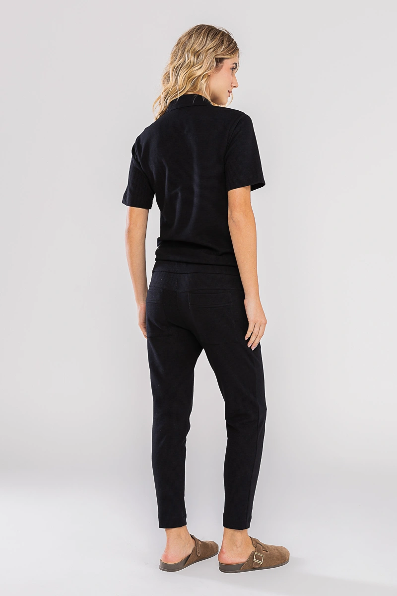 Hidrogênio - CALÇA JOGGER C/ BOLSOS E CANALETA LUA PRETO - 20731001