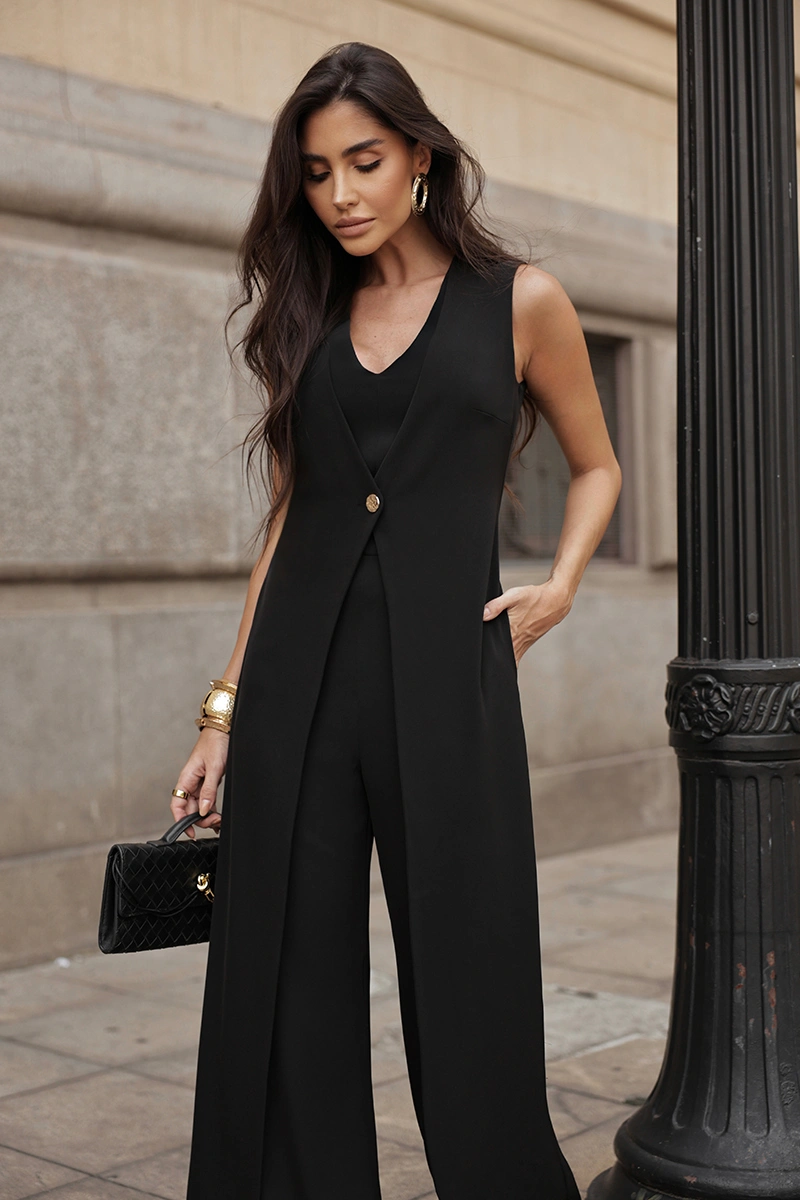 Dot Clothing - Jumpsuit Dot Clothing Dana Double Tailoring Black - 2992PRETO