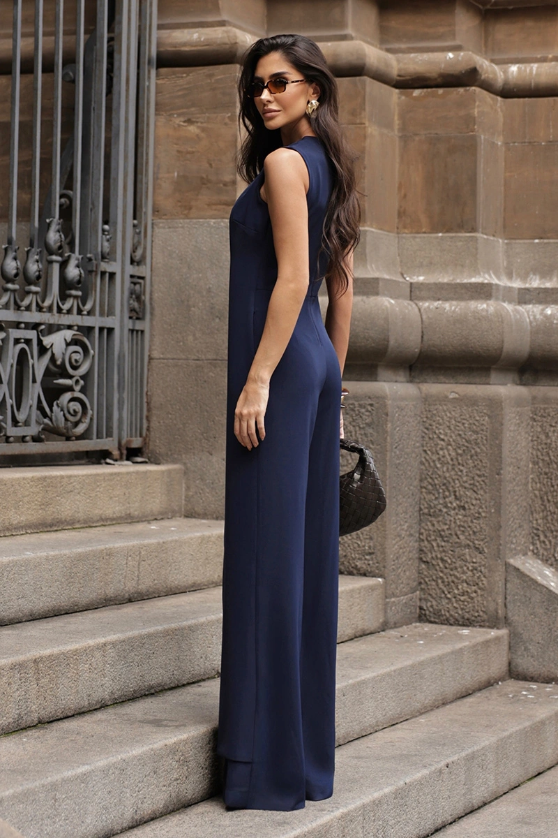 Dot Clothing - Jumpsuit Dot Clothing Dana Double Tailoring Navy - 2992AZUL