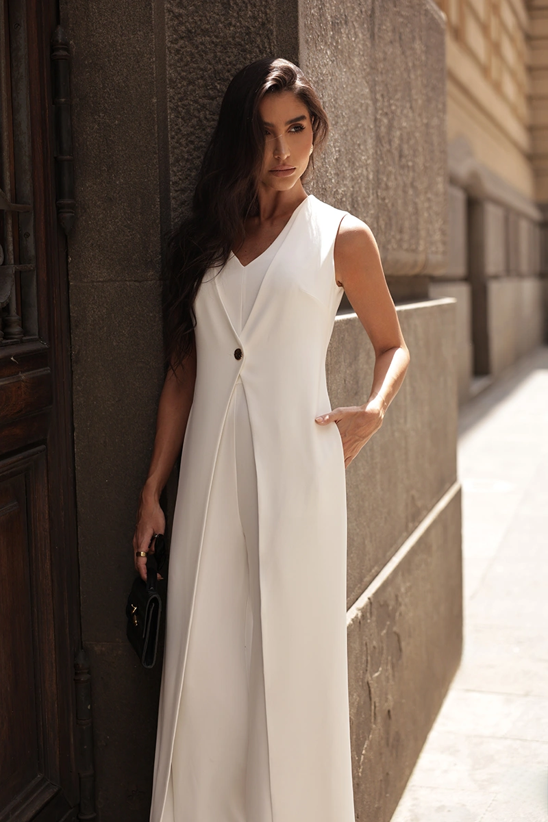 Dot Clothing - Jumpsuit Dot Clothing Dana Double Tailoring Off White - 2992OFF