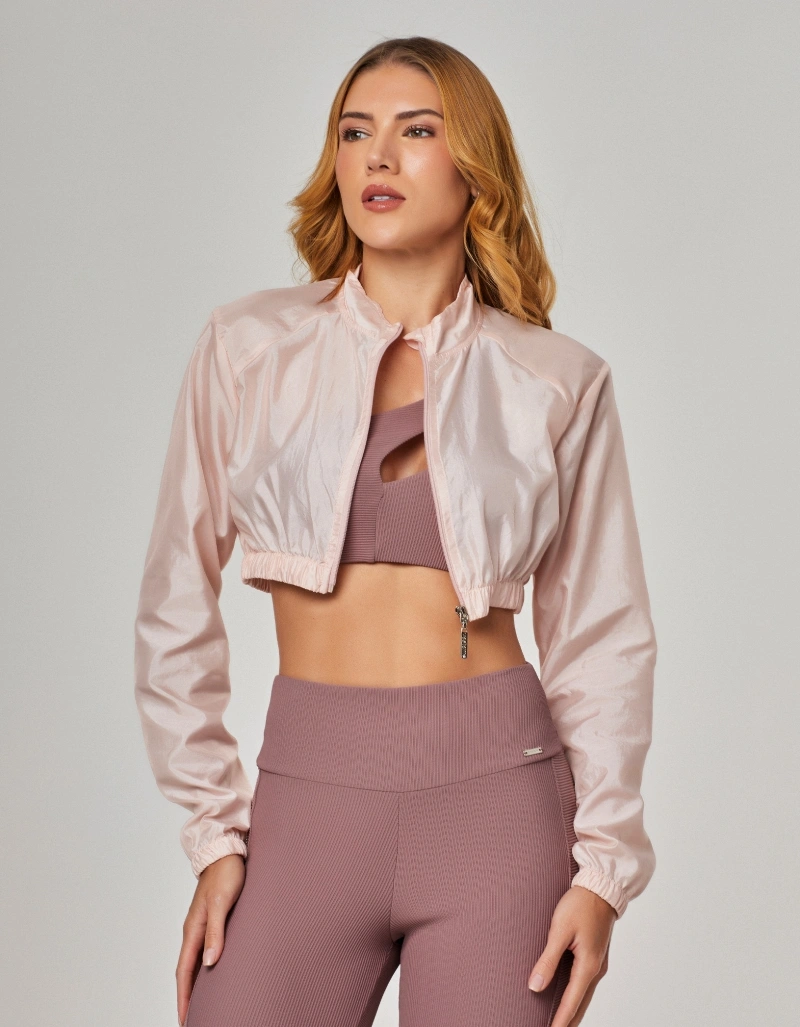 Vestem - Baby Pink Wish Cropped Jacket - JAC278.O26.C0666